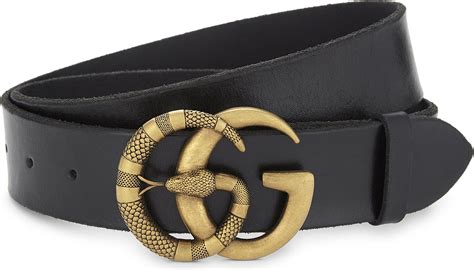 gucci mens snake belt|gucci leather belt with snake.